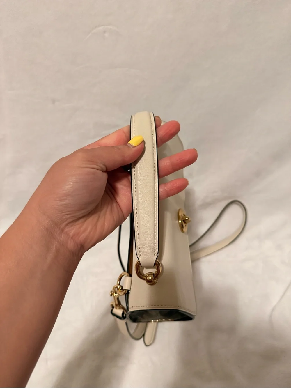 Coach Tilly Satchel 23 In Signature Canvas in Khaki/ Chalk